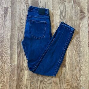 DU/ER High-Rise Dark Blue Skinny Jeans - Slim Fit Stretch
